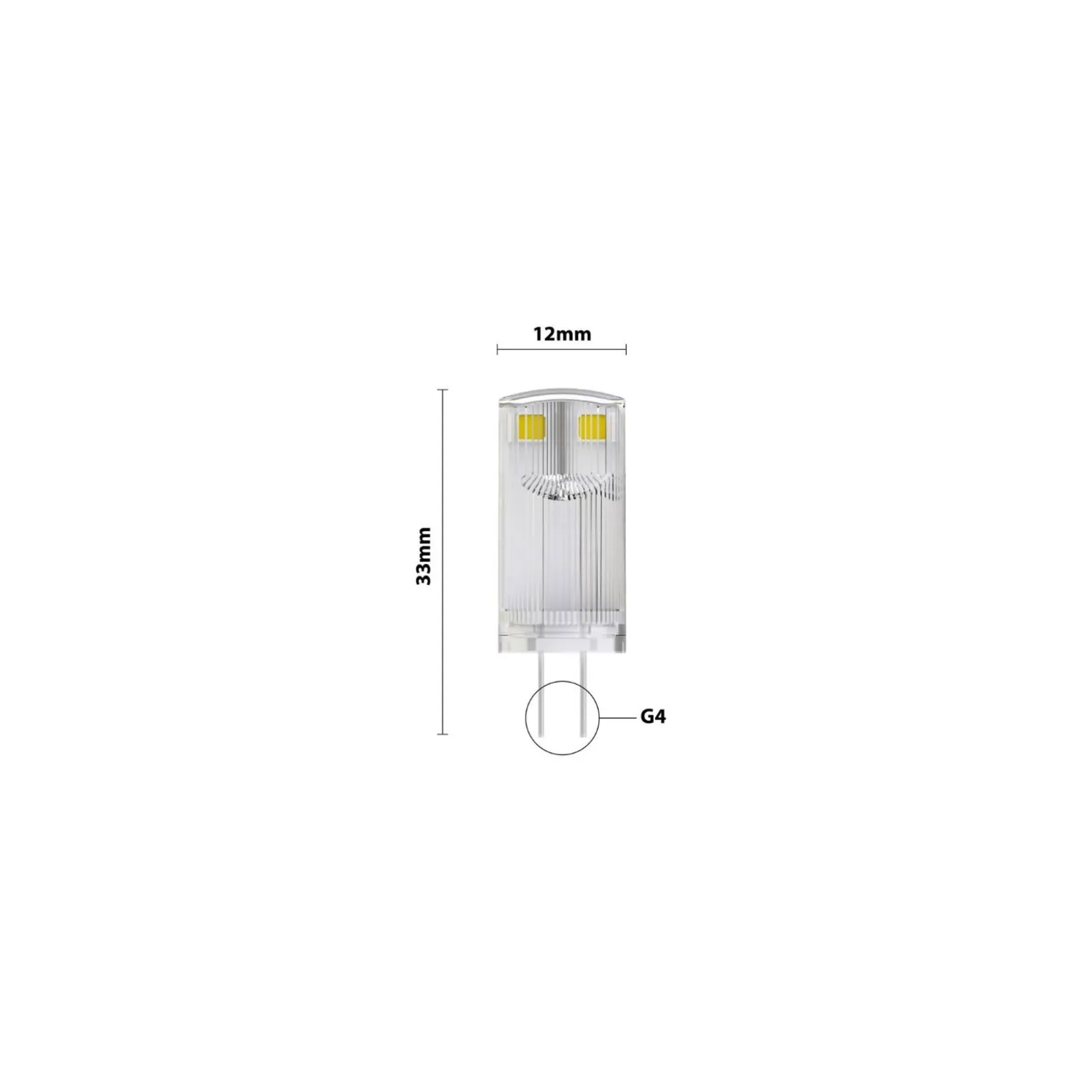 Noxion LED Kapsel G4 0.9W 90lm - 830 Varm Vit | Ersättare 10W