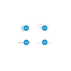 Noxion Led-Ljusslingor Naga - Anslutningsstycke Dual Vit 8mm - Liten 12st