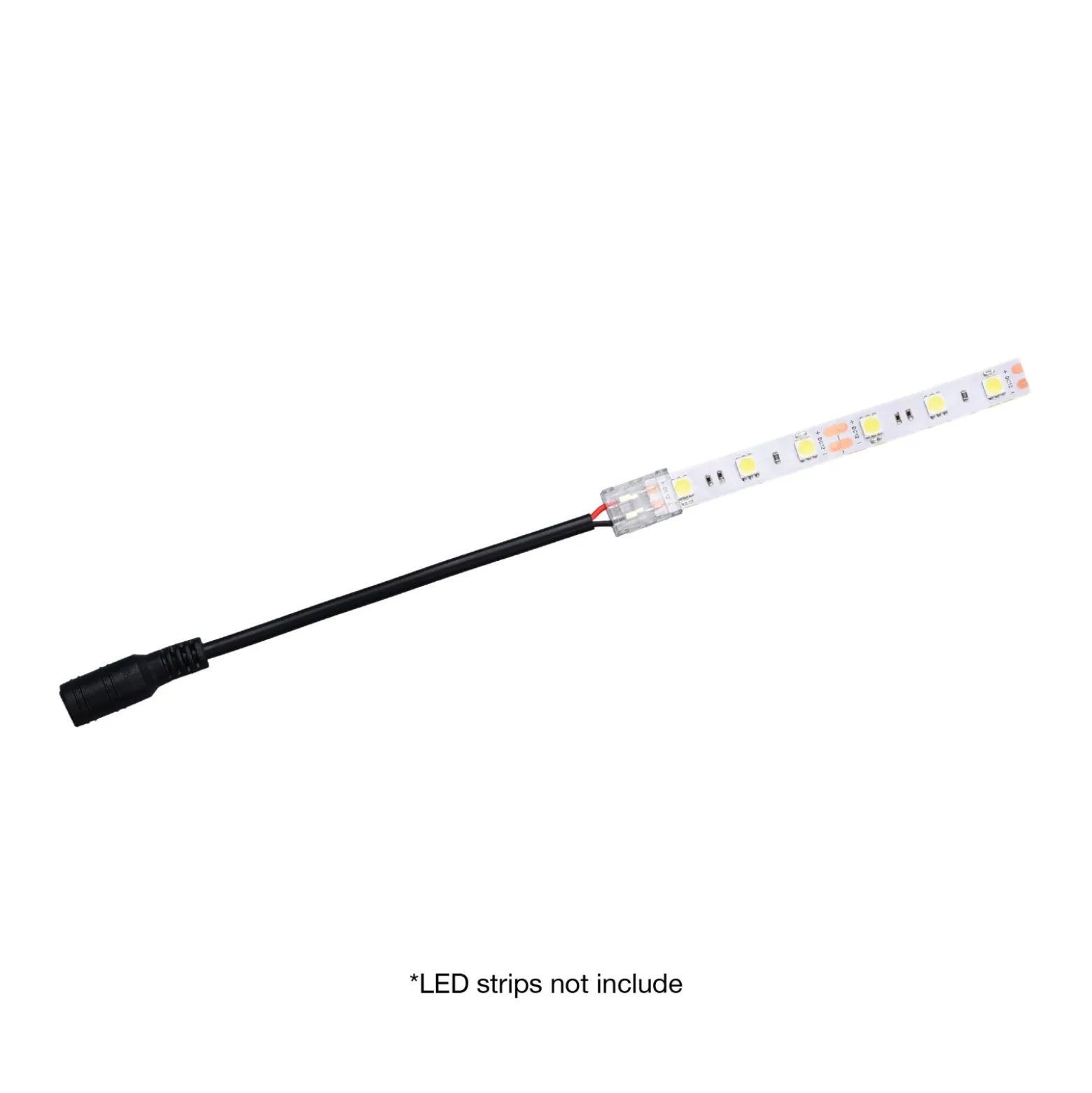 Noxion Led-Ljusslingor Naga - Ljusslingor to DC Strömkontakt 15cm Anslutningsstycke (2pin/Enkel Färg/8mm)