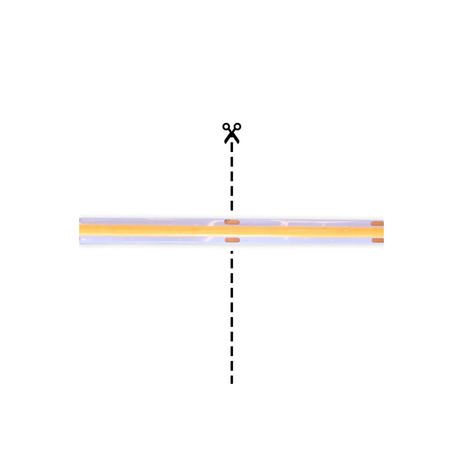 Noxion Led-Ljusslingor Naga 5 Meter Komplett set - Smart Wifi - 24V - 320LEDs/m - COB - 8W/m - 930 Varm Vit | 8mm - IP20 - Bästa Färgåtergivning