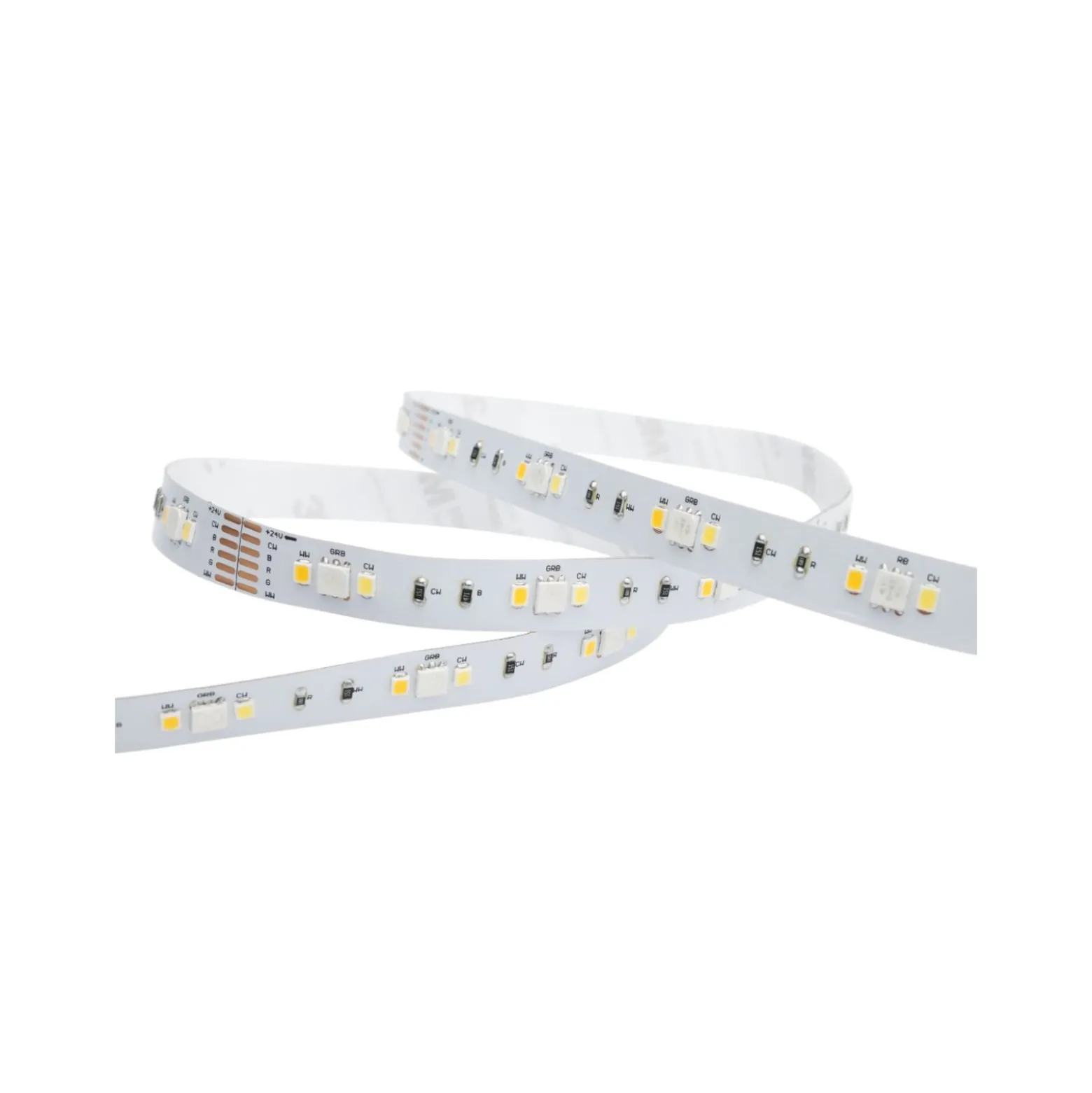 Noxion Led-Ljusslingor Naga 5 Meter Komplett set - Smart Wifi - 24V - 90LEDs/m - 12W/m - RGBW - 930-965 Justerbar Vit | 12mm - IP20 - Bästa Färgåtergivning - SMD2835+SMD5050