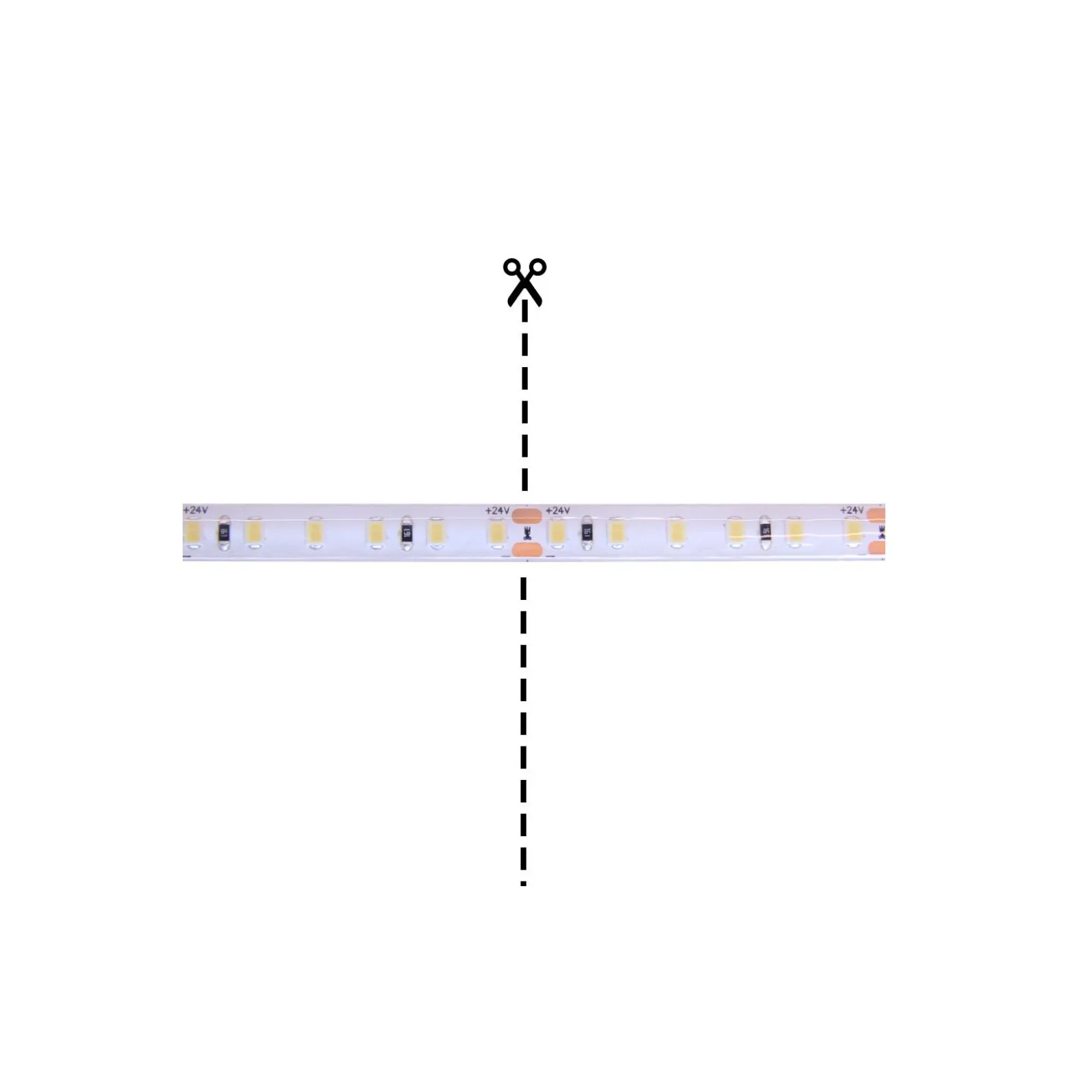 Noxion Led-Ljusslingor Naga 5 Meter 24V - 120LEDs/m - 9.6W/m - 940 Kallvit | 8mm - IP65 - Bästa Färgåtergivning - SMD2835