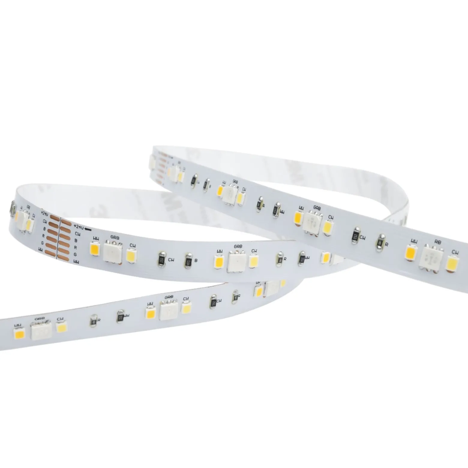 Noxion Led-Ljusslingor Naga 5 Meter 24V - 90LEDs/m - 12W/m - RGBW - 930-965 Justerbar Vit | 12mm - IP20 - Bästa Färgåtergivning - SMD2835+SMD5050
