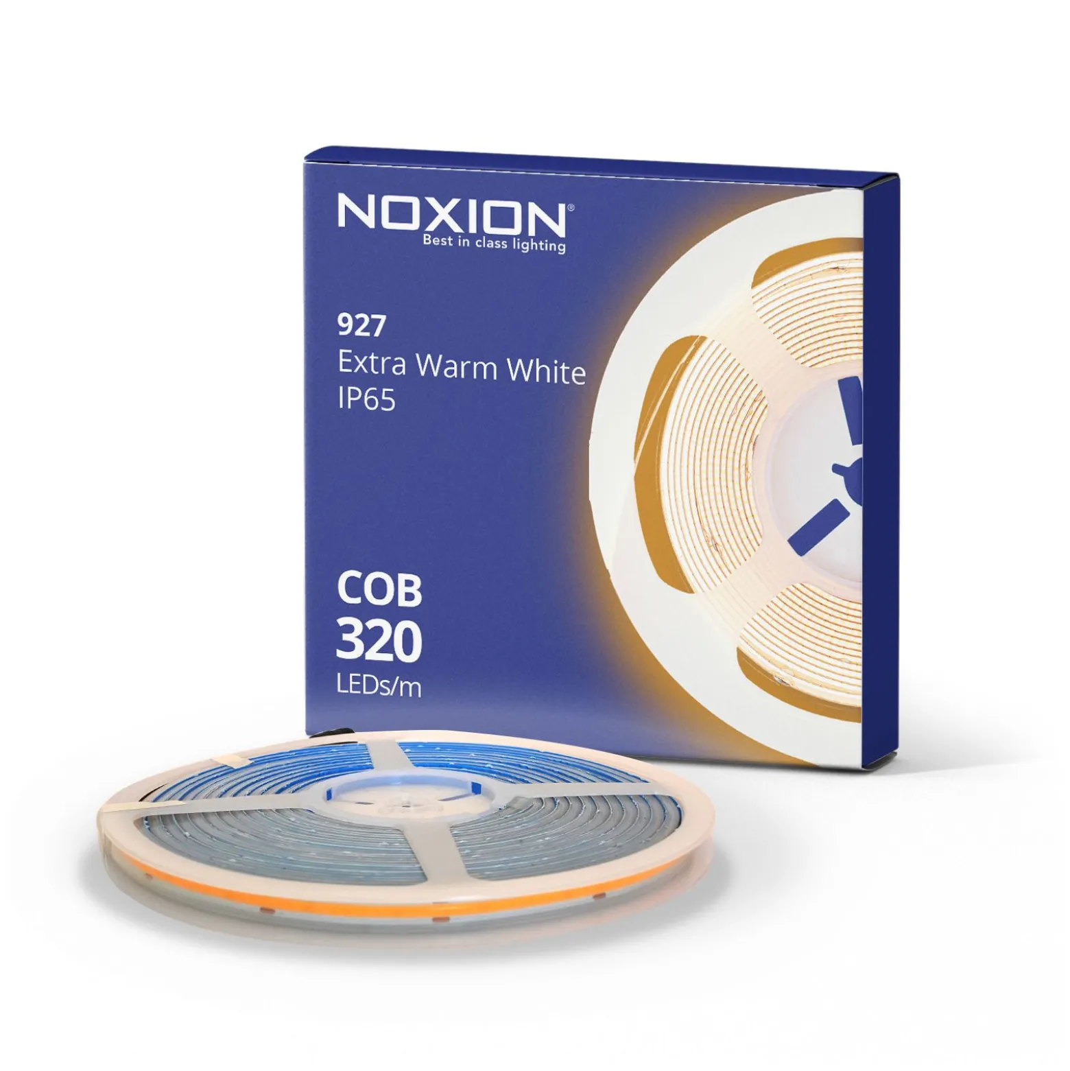 Noxion Led-Ljusslingor Naga 5 Meter 24V - 320LEDs/m - COB - 8W/m - 927 Extra Varm Vit | 8mm - IP65 - Bästa Färgåtergivning