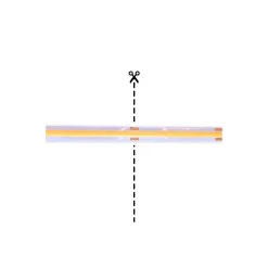 Noxion Led-Ljusslingor Naga 5 Meter IP20 COB/320 24V 8W/m 930 /8mm/50mm + DC Sladd