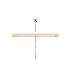 Noxion Led-Ljusslingor Naga 5 Meter IP20 COB/320 24V 8W/m 940 /8mm/50mm + DC Sladd