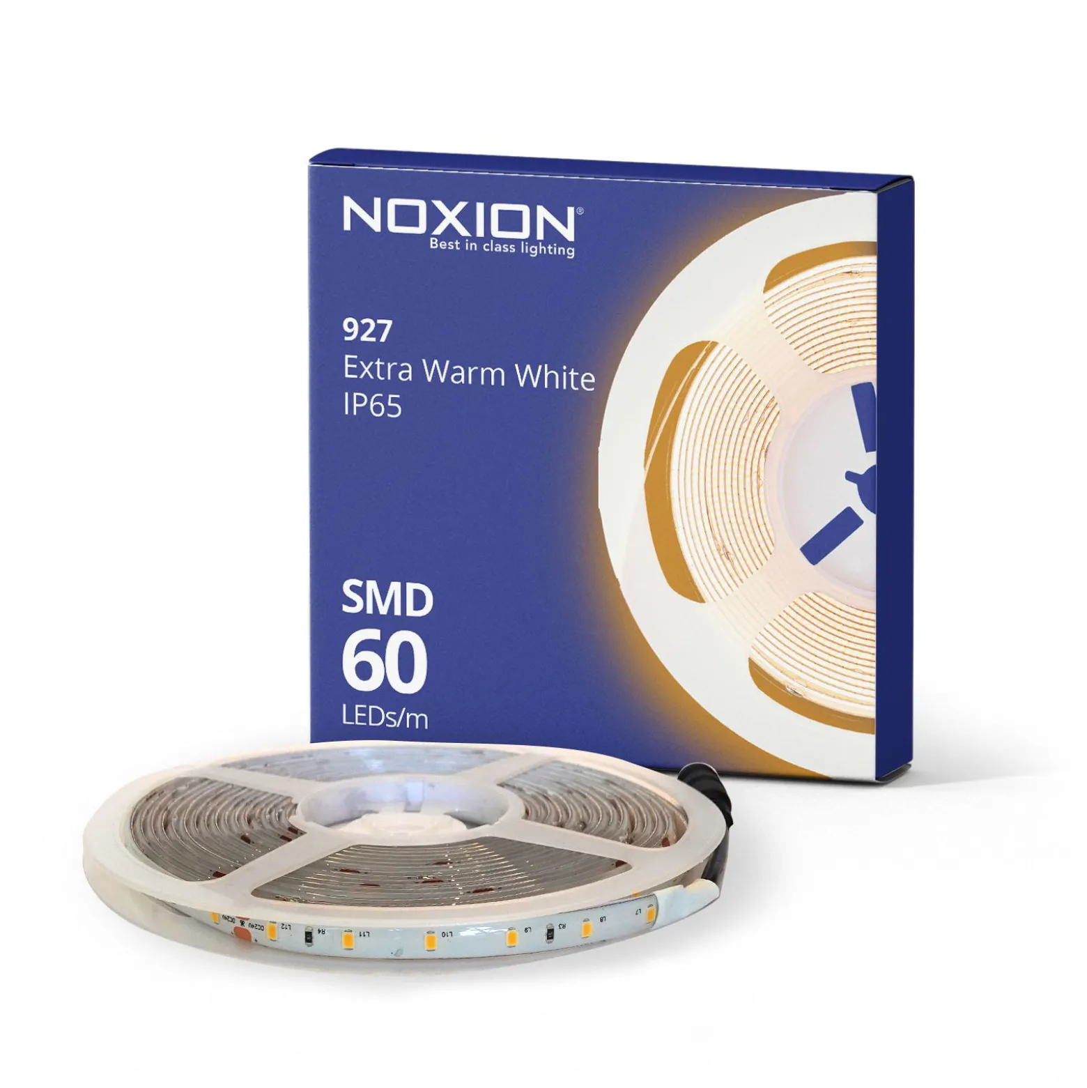 Noxion Led-Ljusslingor Naga 5 Meter 24V - 60LEDs/m - 4.8W/m - 927 Extra Varm Vit | 8mm - IP65 - Bästa Färgåtergivning - SMD2835
