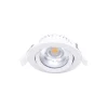 Noxion LED Lutningsbar Slim Spot Vit Runda 5W 550lm 60D - 940 Kallvit | 85mm - IP54 - Dimbar - Bästa Färgåtergivning