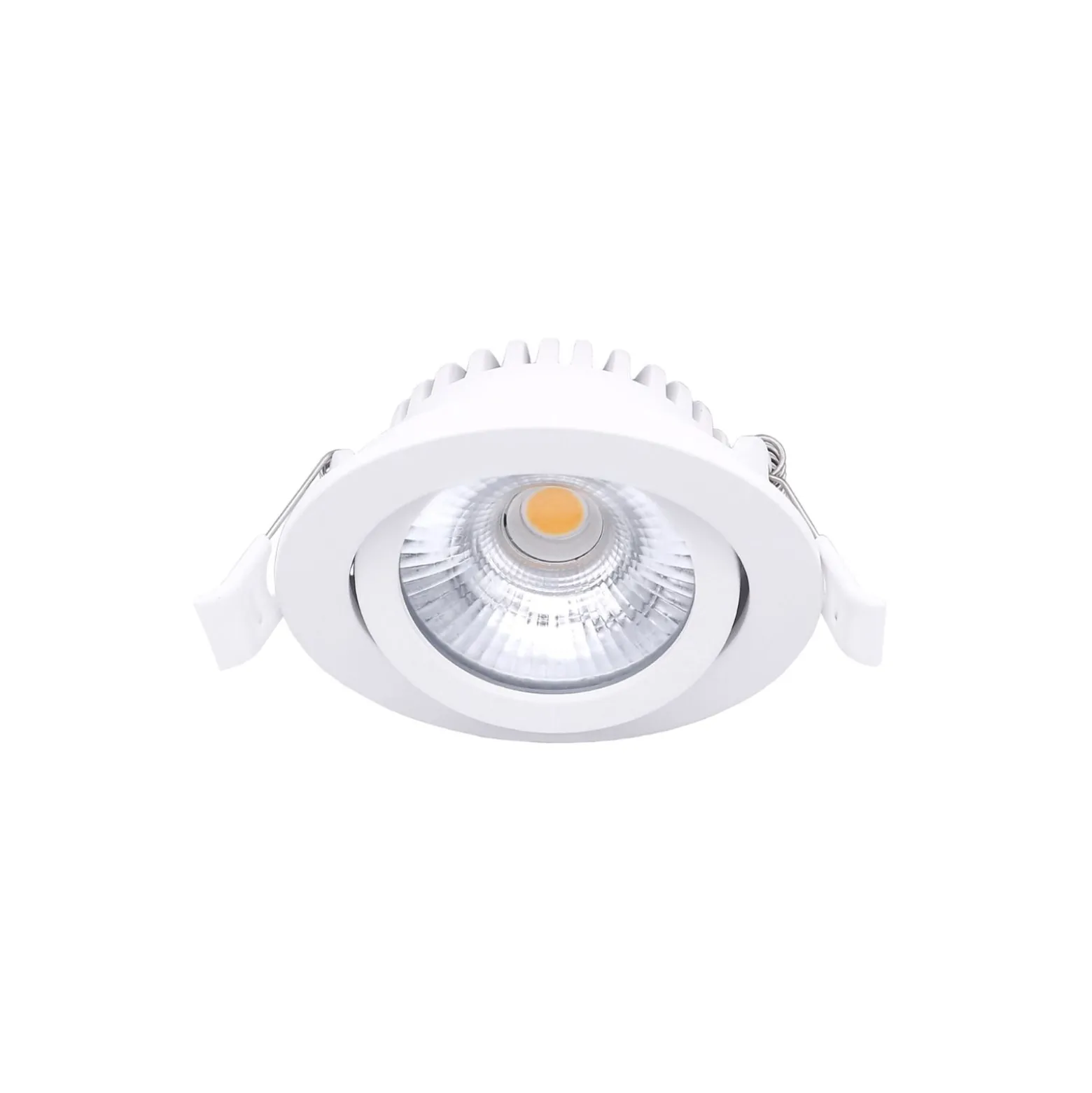 Noxion LED Lutningsbar Slim Spot Vit Runda 5W 550lm 60D - 940 Kallvit | 85mm - IP54 - Dimbar - Bästa Färgåtergivning