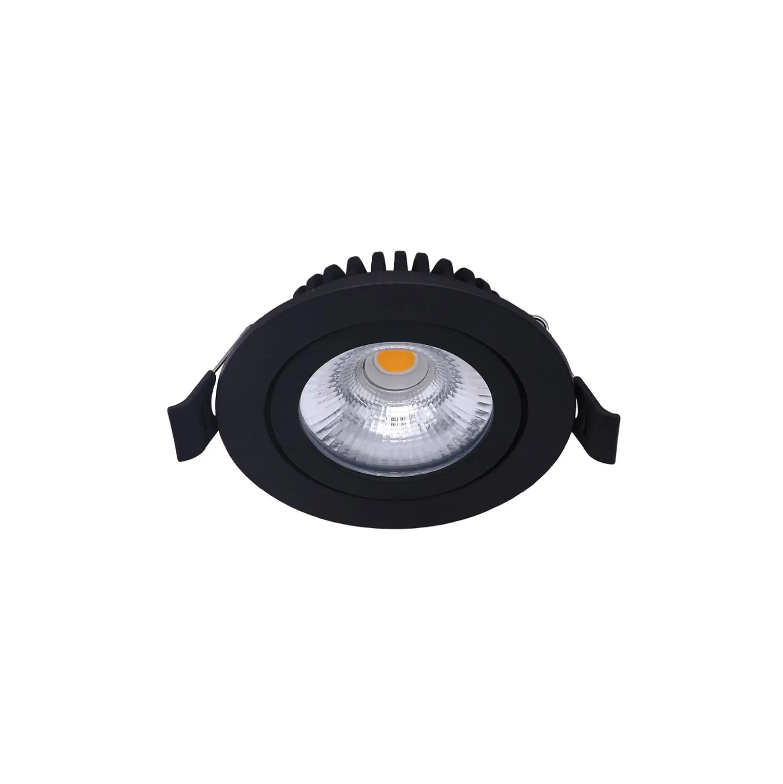 Noxion LED Lutningsbar Slim Spot Svart Runda 6W 550lm 60D - 927 Extra Varm Vit | 85mm - IP54 - Dimbar - Bästa Färgåtergivning