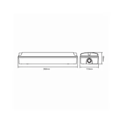 Noxion LED Nöd Entréarmatur | Wall/Takmonterad | 8.5W 500lm - 865 Dagsljus | 20m Betraktningsavstånd - 3 Timmar Nödbelysning - IP65 - Inkl. 4 Riktningar