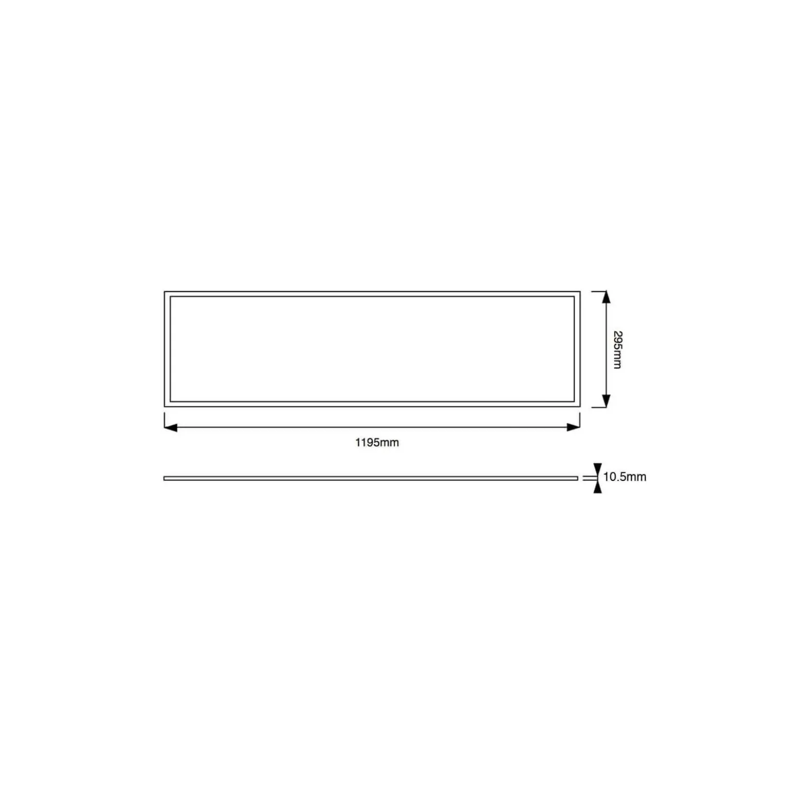 Noxion LED Panel Delta Pro Pronox V3.0 36W 5225lm - 830 Varm Vit | 120x30cm - UGR <19 - Dali Dimbar