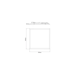Noxion LED Panel Delta Pro V5 Highlum 36W 5040lm - 830-840 CCT | 60x60cm - UGR <19 - Sidelit - Philips Drivdon