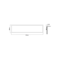 Noxion LED Panel Delta Pro V3 Highlum 36W 4840lm - 830 Varm Vit | 120x30cm - UGR <19 - Philips Xitanium Drivdon