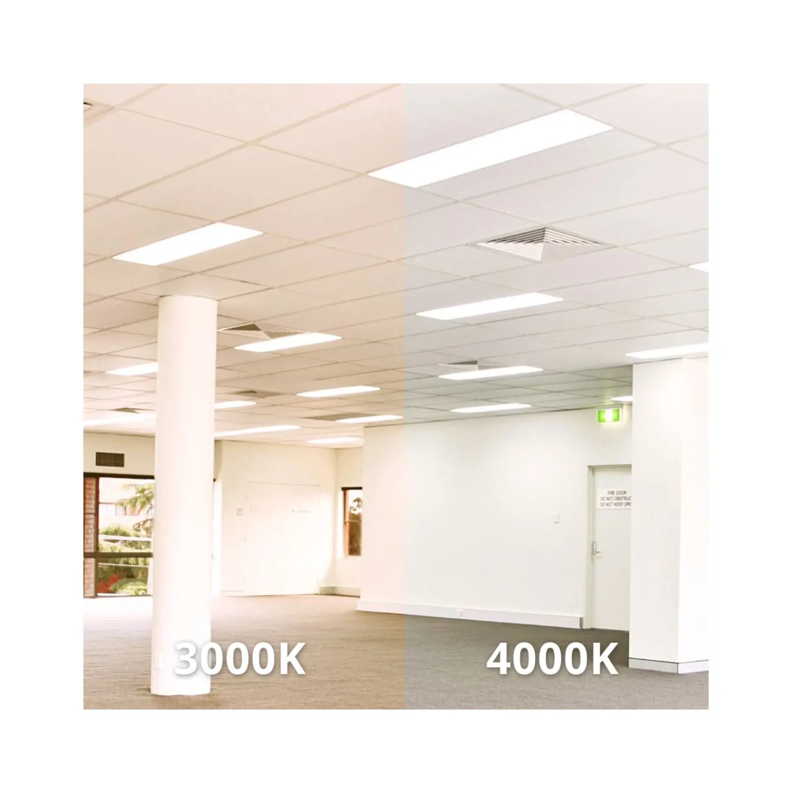 Noxion LED Panel Delta Pro V3 Highlum 36W 4840lm - 830 Varm Vit | 120x30cm - UGR <19 - Philips Xitanium Drivdon