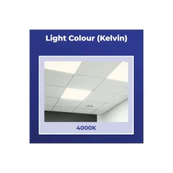 Noxion LED Panel Delta Pro V5 28W 3920lm - 840 Kallvit | 60x60cm - UGR <19 - Sidelit - TRIAC Dimbar