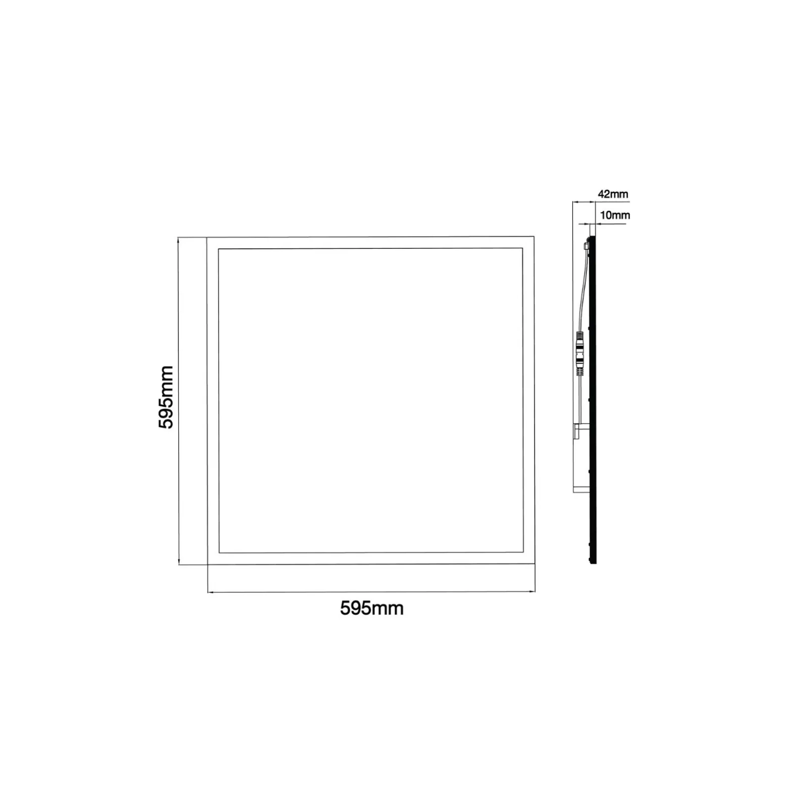 Noxion LED Panel Delta Pro V3 30W 3960lm - 830 Varm Vit | 60x60cm - UGR <22 - Philips Xitanium Drivdon - 3 Timmar Nödbelysning