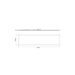 Noxion LED Panel Delta Pro V5 28W 3700lm - 830 Varm Vit | 120x30cm - UGR <19 - Sidelit - TRIAC Dimbar
