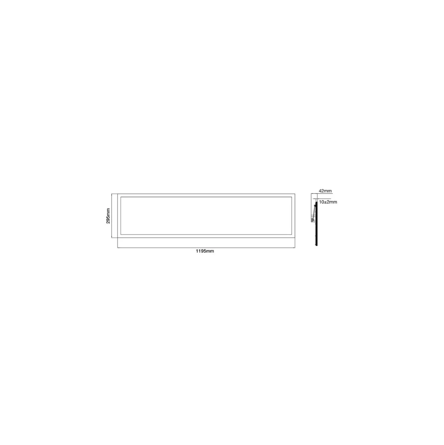 Noxion LED Panel Delta Pro V3 30W 4070lm - 840 Kallvit | 120x30cm - UGR < 19 - Philips Xitanium Drivdon - 3 Timmar Nödbelysning