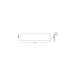 Noxion LED Panel Delta Pro V3 30W 3960lm - 830 Varm Vit | 120x30cm - UGR <19 - Philips Xitanium Drivdon - 3 Timmar Nödbelysning