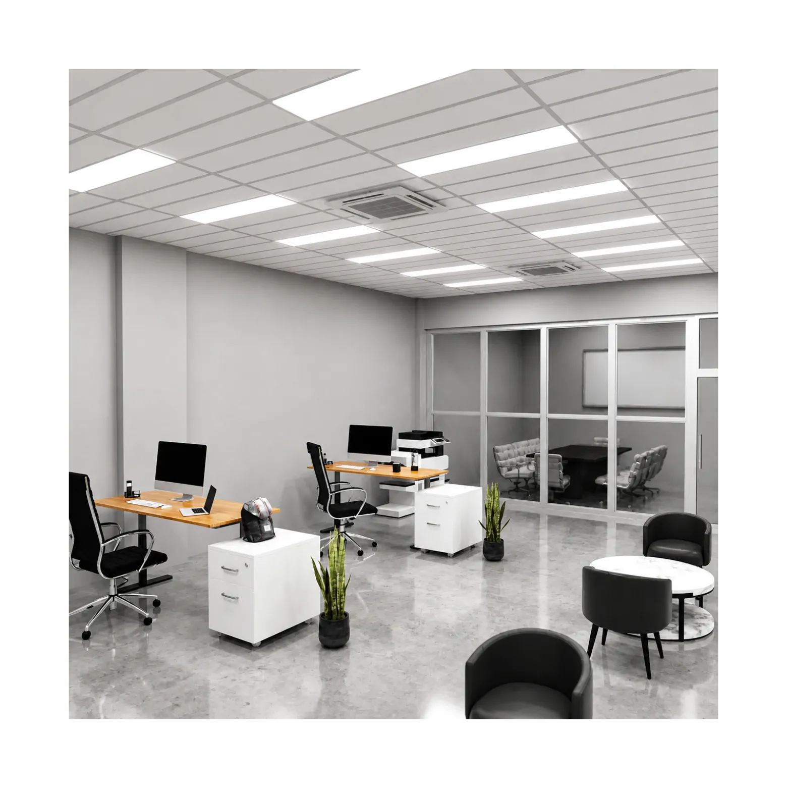 Noxion LED Panel Delta Ultra Efficiency - 200lm/W - 18W 3600lm - 840 Kallvit | 120x30cm - UGR<19 - Backlit