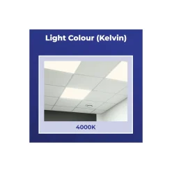 Noxion LED Panel Delta Ultra Efficiency - 200lm/W - 18W 3600lm - 840 Kallvit | 60x60cm - UGR<19 - Backlit