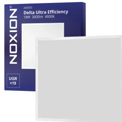 Noxion LED Panel Delta Ultra Efficiency - 200lm/W - 18W 3600lm - 840 Kallvit | 60x60cm - UGR<19 - Backlit