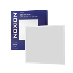 Noxion LED Panel Delta Value V5 Backlit 28W 3920lm - 830-840 CCT | 60x60cm - UGR <19 - Philips Drivdon