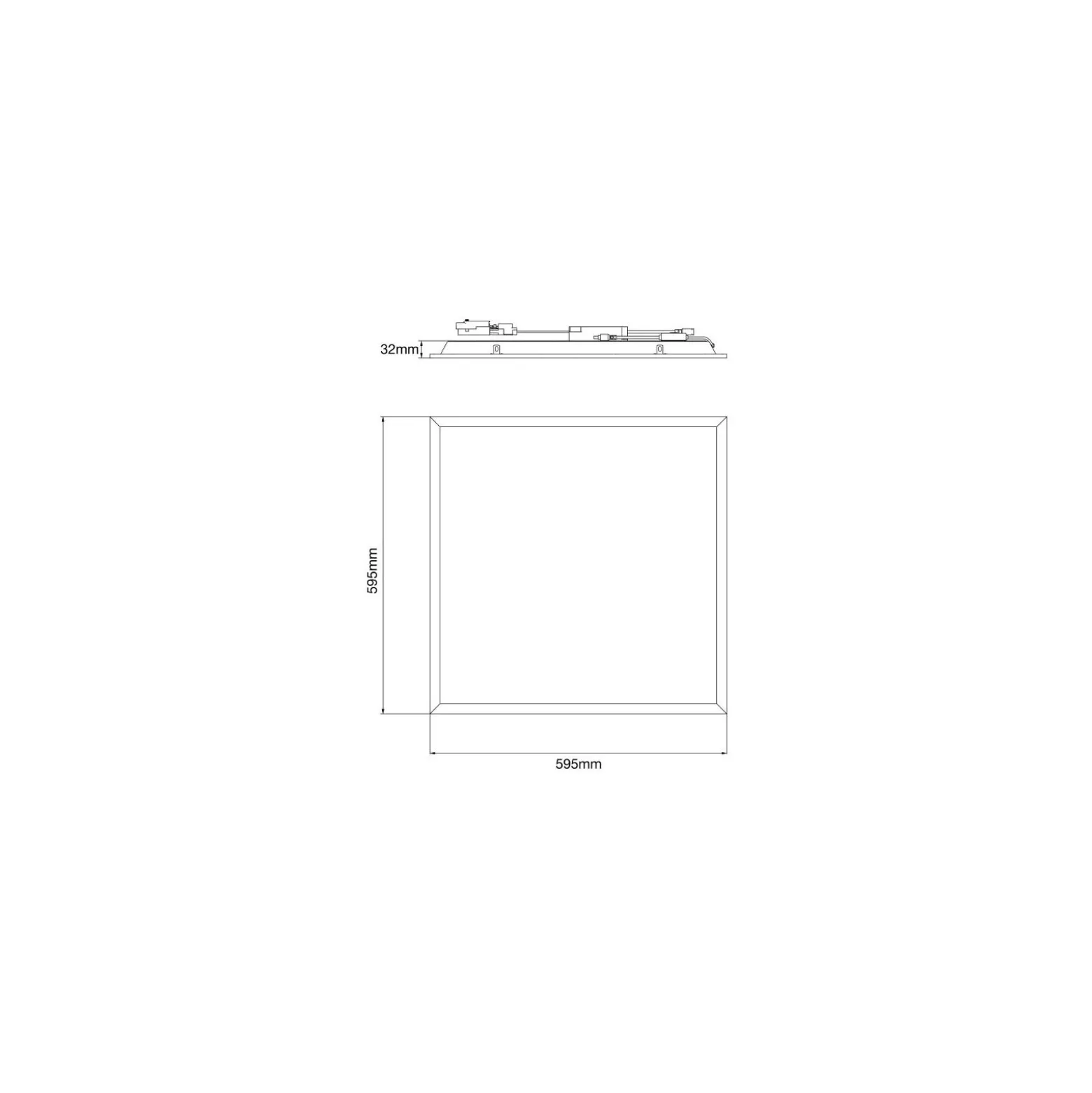 Noxion LED Panel Delta Value V5 Backlit 28W 3920lm - 830-840 CCT | 60x60cm - UGR <19 - Philips Drivdon