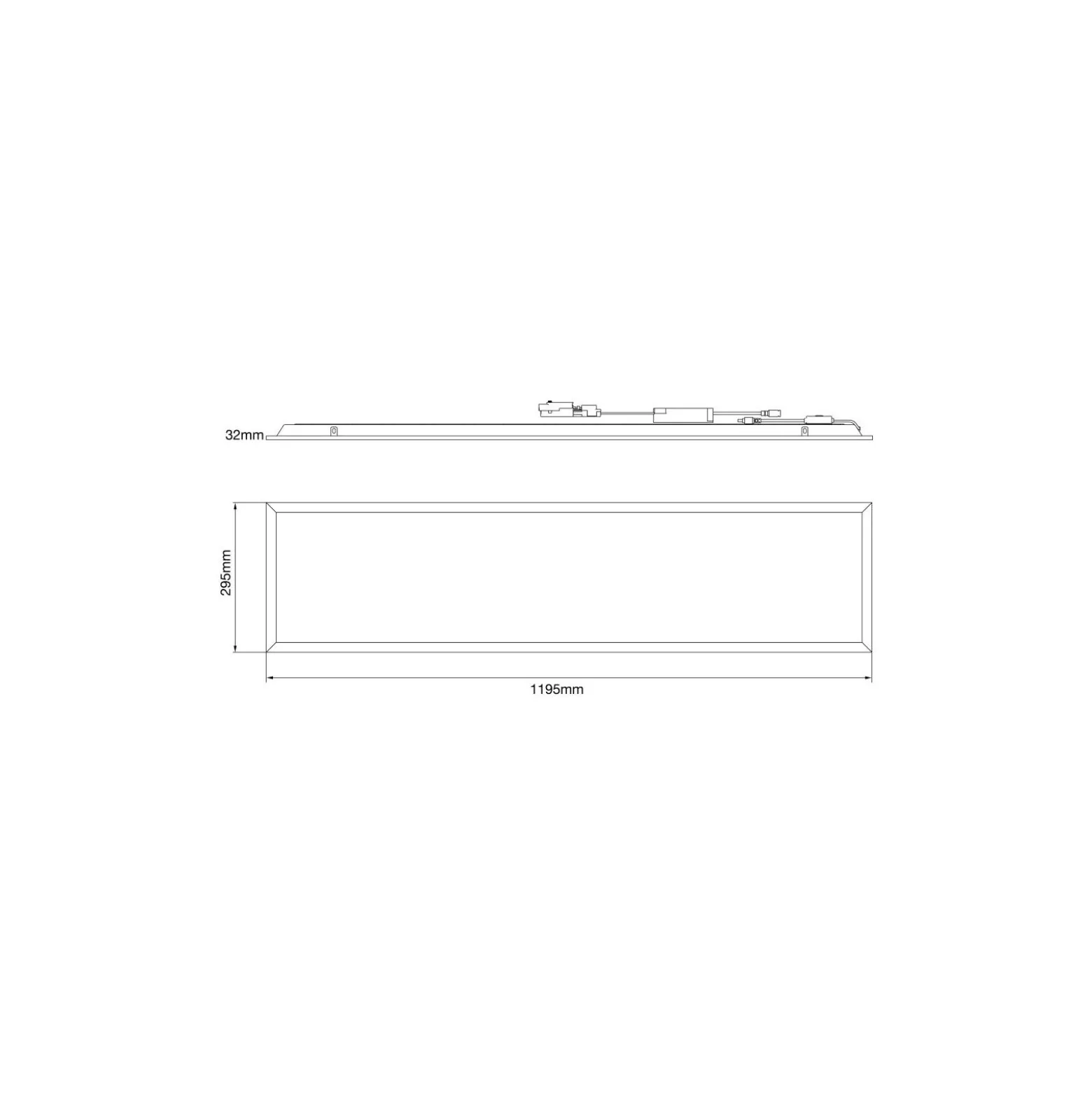 Noxion LED Panel Delta Value V5 28W 3920lm - 830-840 CCT | 120x30cm - UGR<19 - Backlit