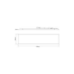 Noxion LED Panel Delta Value V5 28W 3920lm - 830-840 CCT | 120x30cm - UGR<22 - Backlit