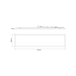 Noxion LED Panel Delta Value V5 Backlit 28W 3920lm - 830/840 CCT | 120x30cm - UGR <19 - Dali Dimbar