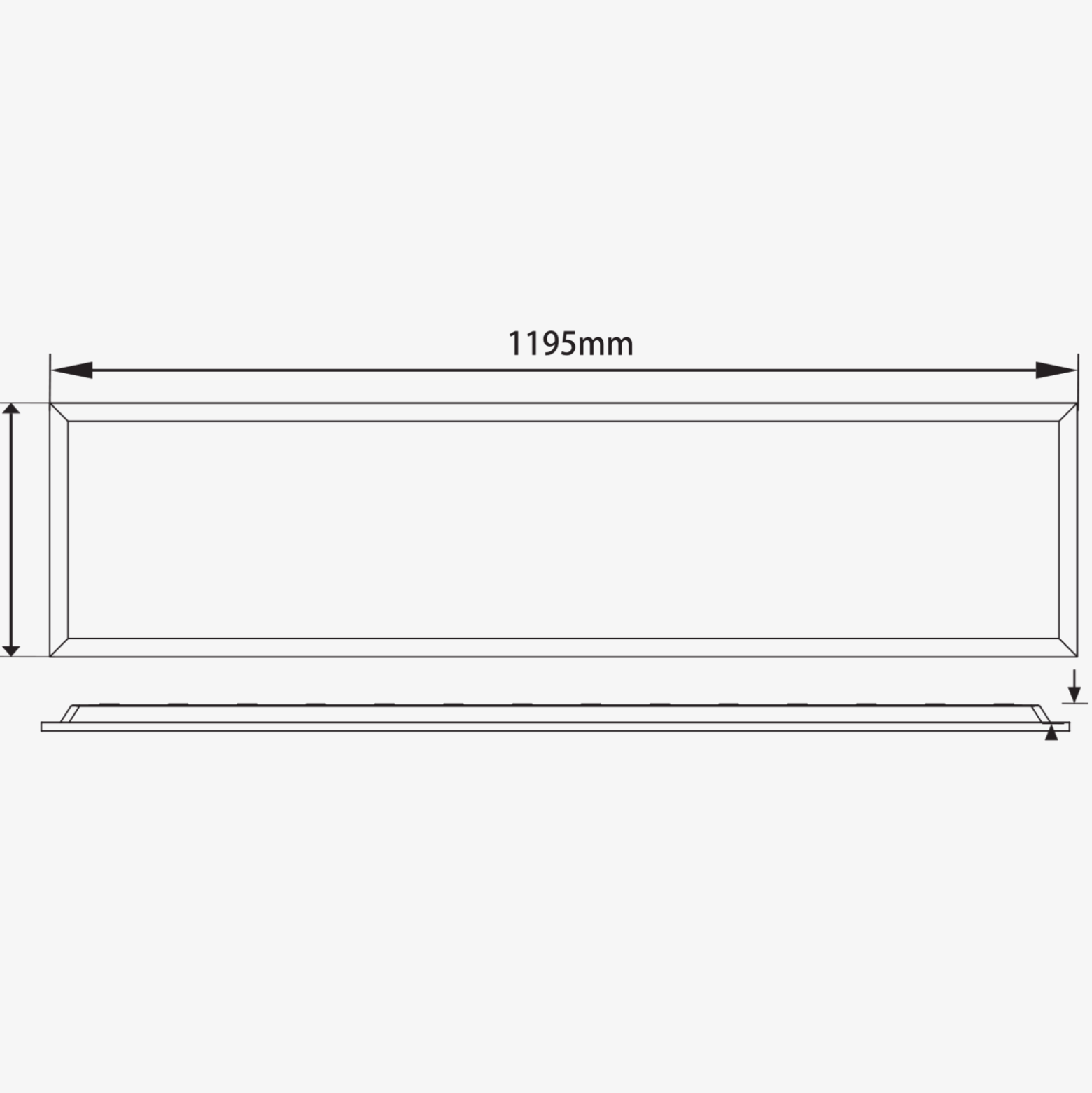 Noxion LED Panel Econox 32W 3900lm - 830 Varm Vit | 120x30cm - UGR <22 - Dali Dimbar - Philips Xitanium Drivdon
