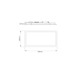 Noxion LED Panel Ecowhite V4.0 20W 2400lm - 830-840-865 CCT | 60x30cm