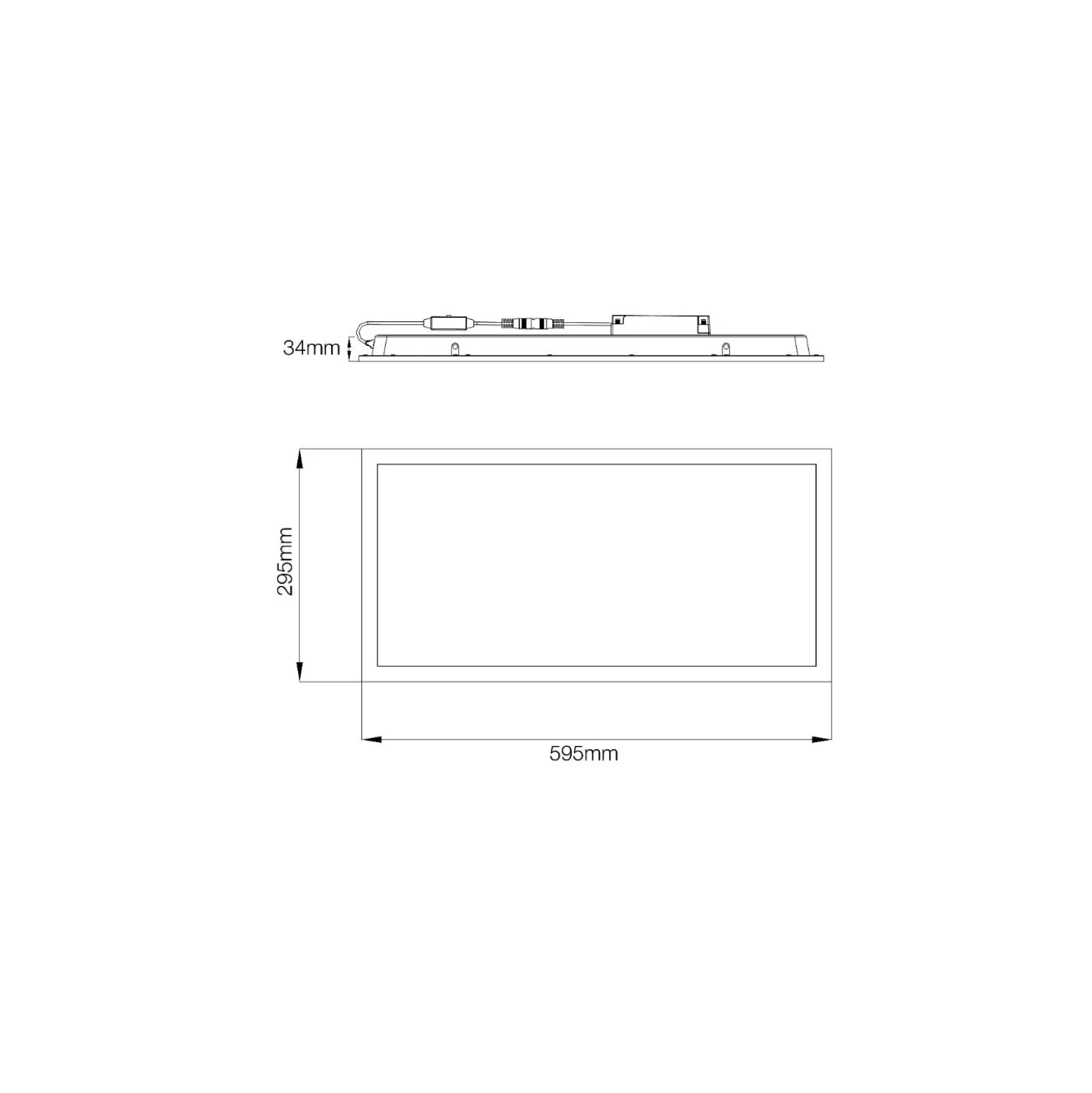 Noxion LED Panel Ecowhite V4.0 20W 2400lm - 830-840-865 CCT | 60x30cm