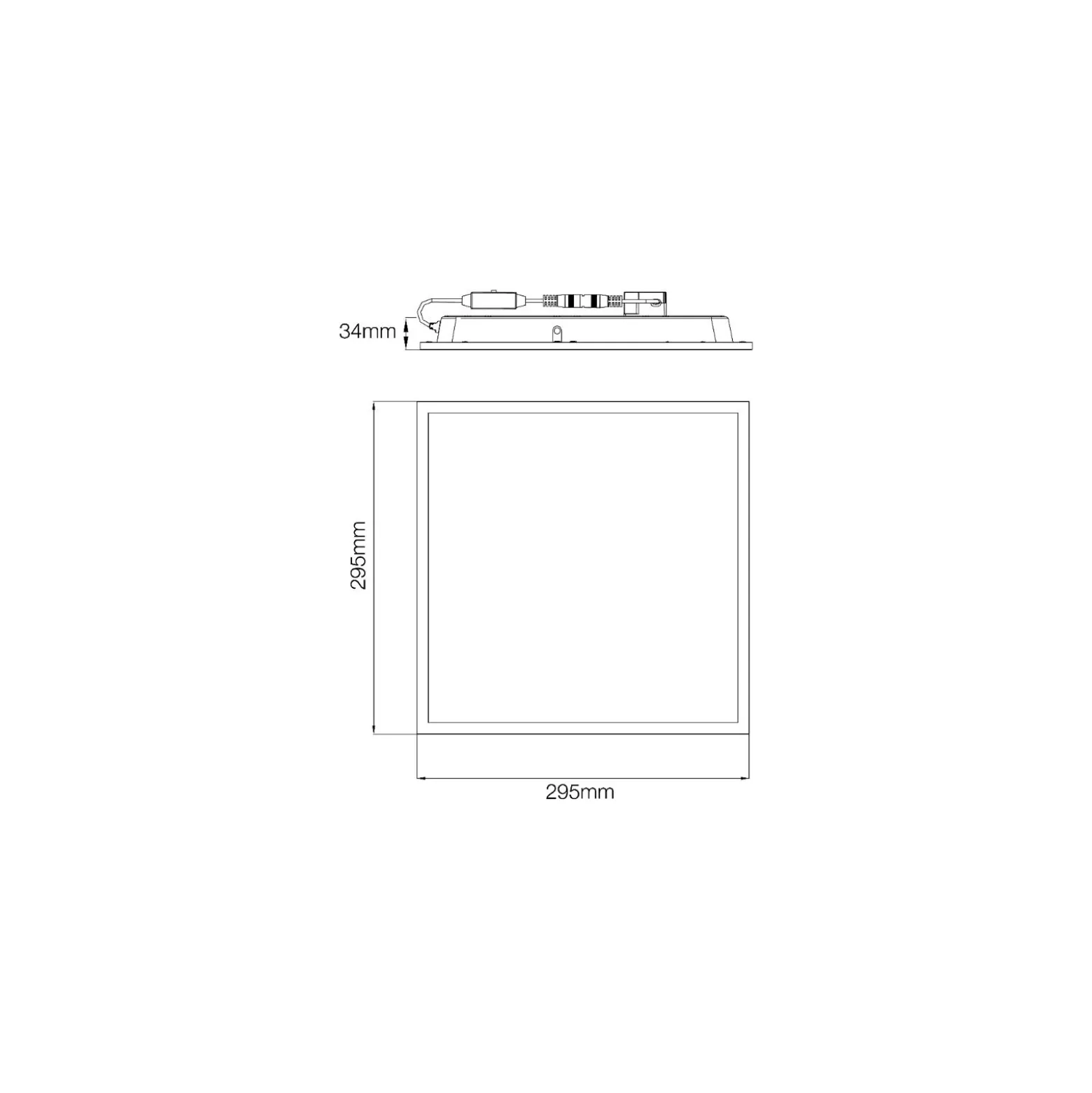 Noxion LED Panel Ecowhite V4.0 13W 1560lm - 830-840-865 CCT | 30x30cm - Philips driver