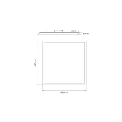 Noxion LED Panel Ecowhite V4.0 28W 3360lm - 830-840-865 CCT | 60x60cm - Philips driver