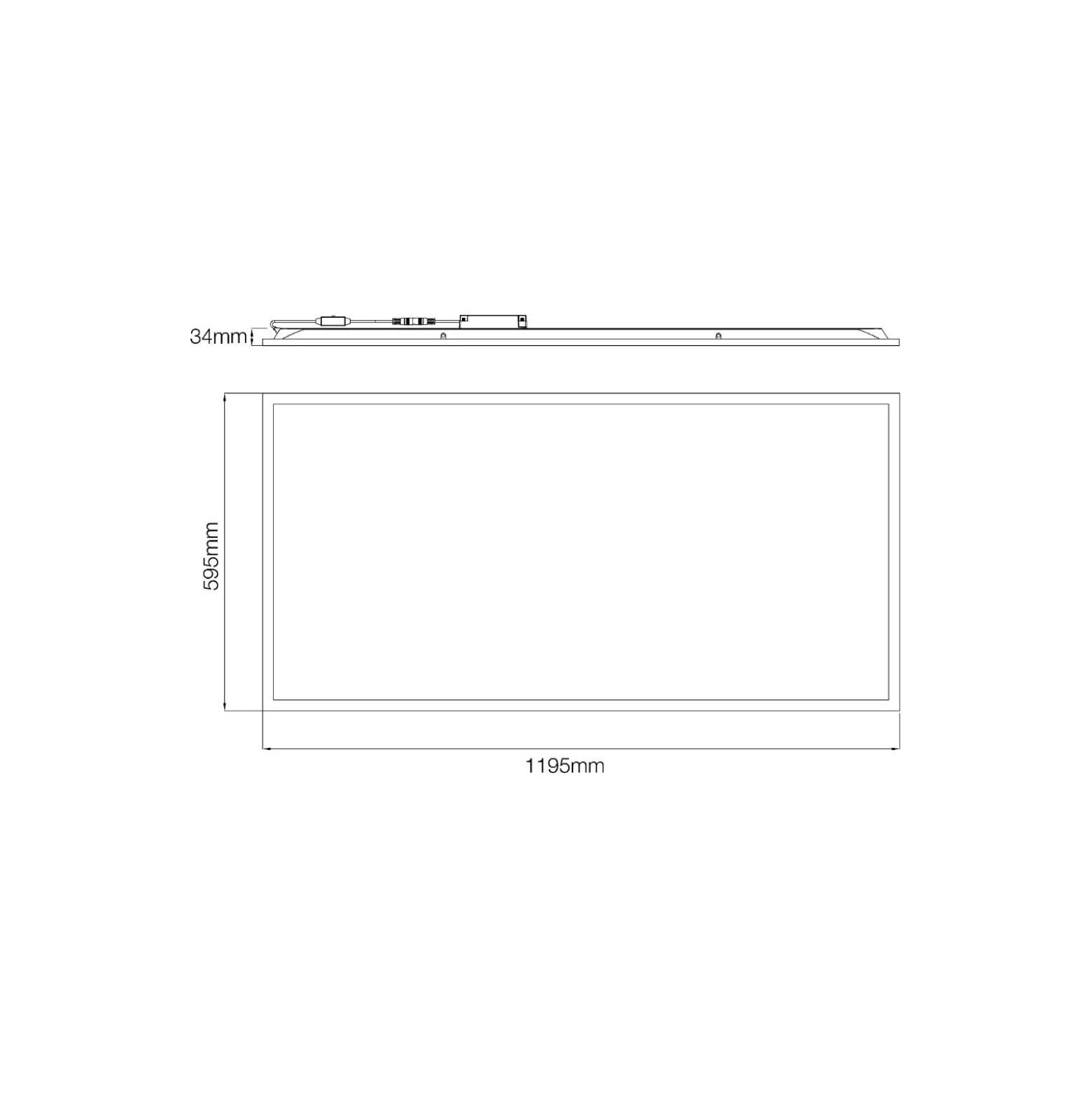 Noxion LED Panel Ecowhite V4.0 64W 7680lm - 830-840-865 CCT | 60x120cm