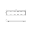 Noxion LED Panel Louvre Excell G2 Gloss Reflektor 34W 3450lm - 830-840 CCT | 120x30cm - UGR <19 - Philips Xitanium Drivdon