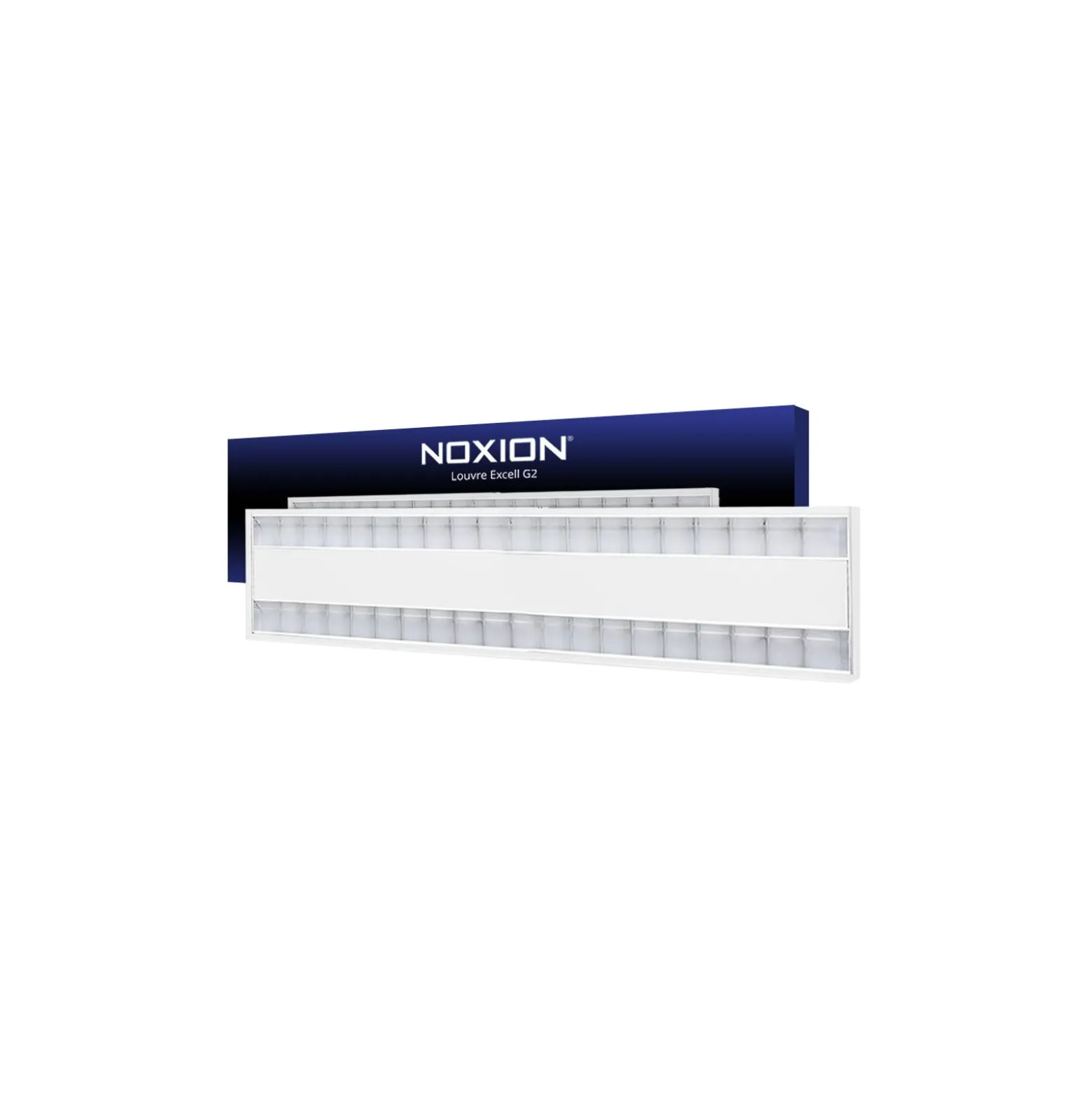Noxion LED Panel Louvre Excell Pronox 34W 3650lm - 840 Kallvit | 120x30cm - UGR 152 - Dali Dimbar