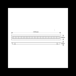 Noxion LED Panel Louvre Excell Pronox 38W 4050lm - 830 Varm Vit | 150x15cm - UGR 152 - Dali Dimbar