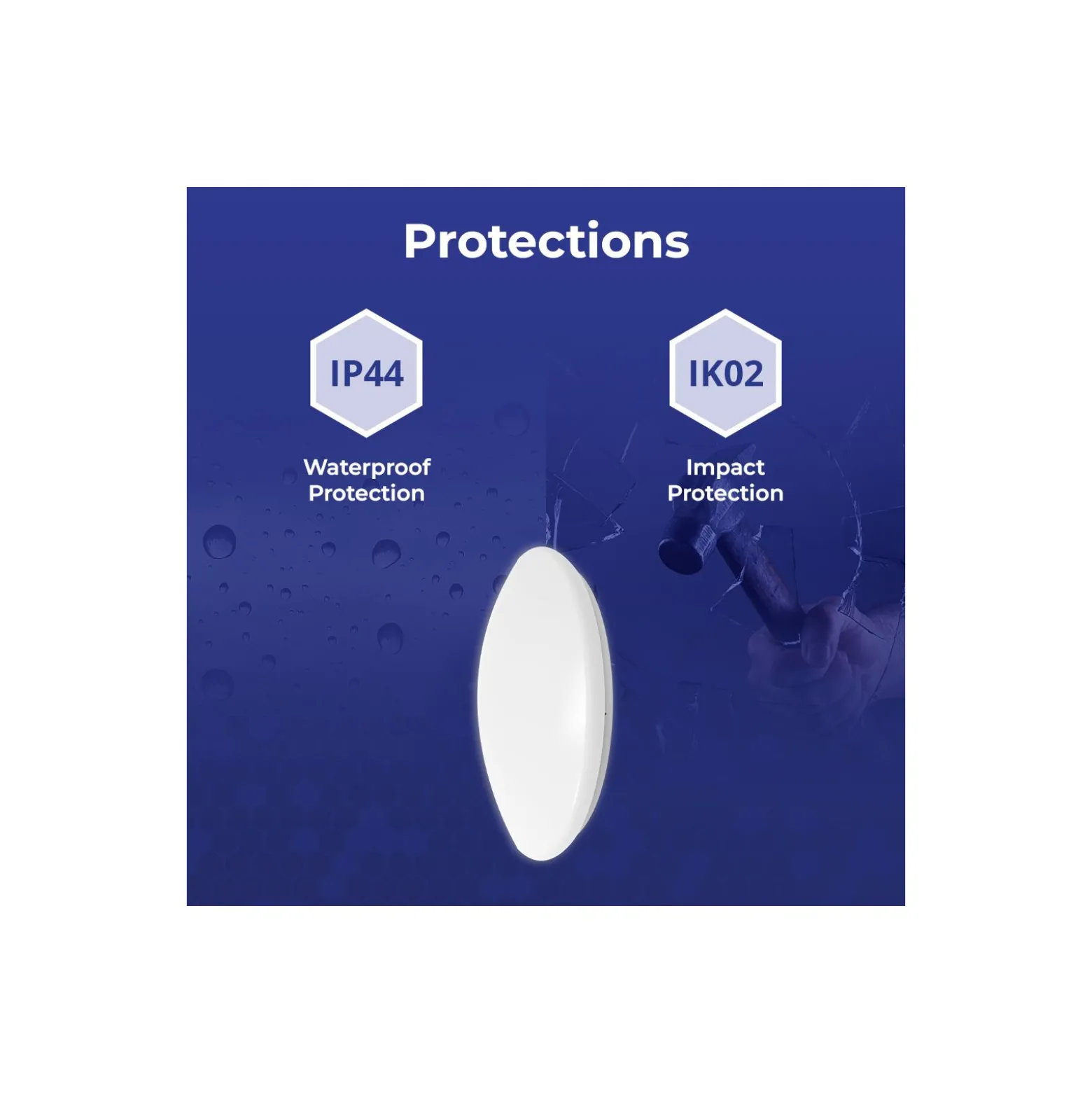 Noxion LED Plafond Corido V2 Vit 12/16/20W 2000lm 830-840-865 CCT | IP44 - Rörelse- och Ljussensor