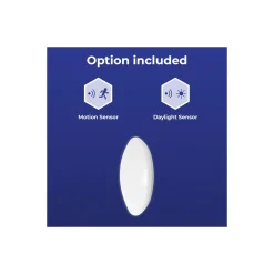 Noxion LED Plafond Corido V2 Vit 16W 1600lm 830-840-865 CCT | IP44 - Rörelse- och Ljussensor