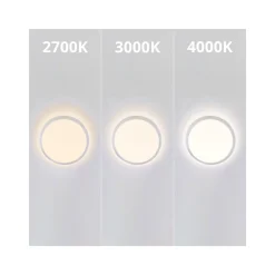 Noxion LED Plafond Pro Vit 20W 2000lm - 827-830-840 CCT | 300mm - IP66 - Rörelse- och ljussensor - Ersättare 2x36W