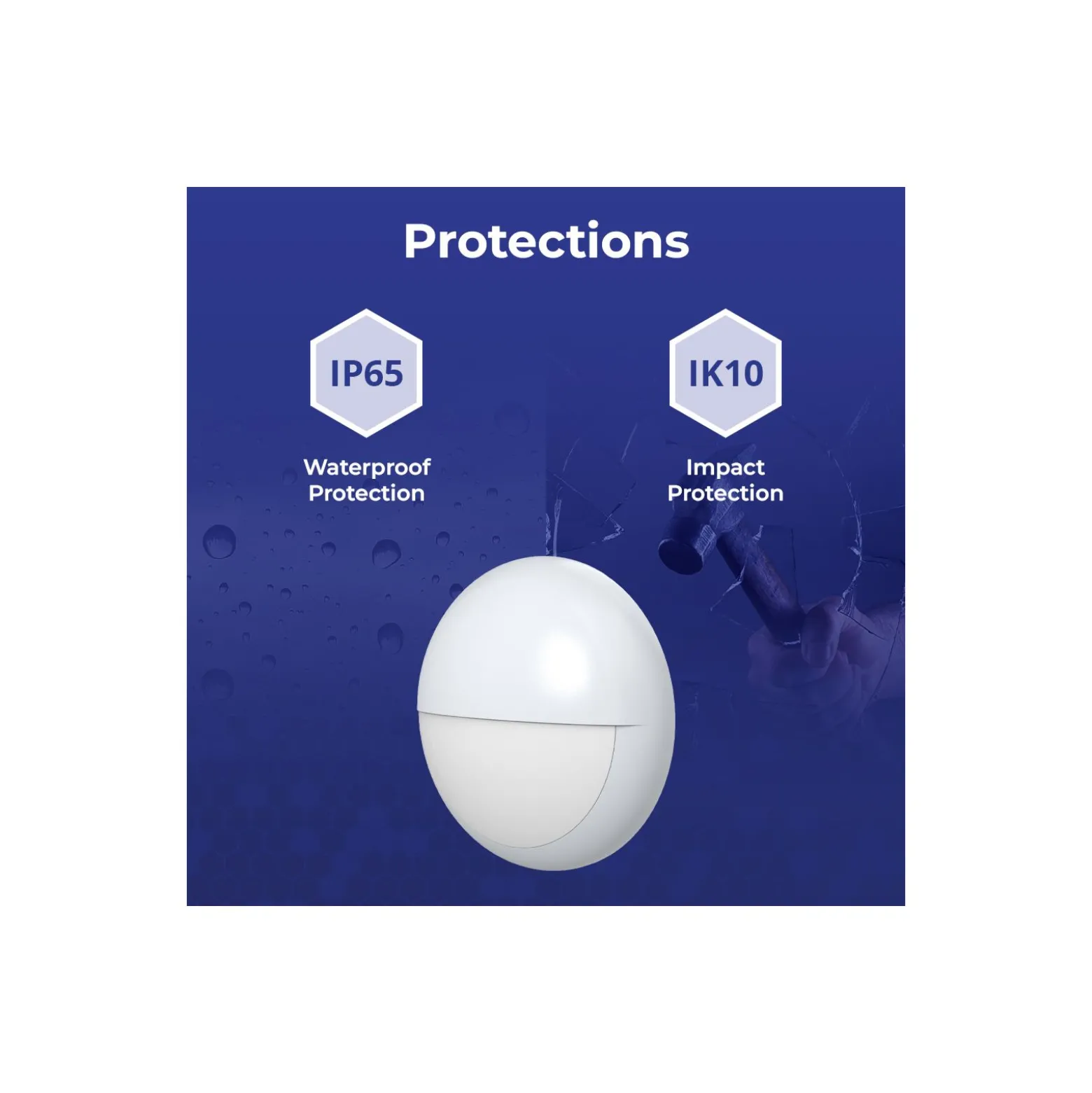 Noxion LED Plafond Pro V2 12/16/20W 2400lm - 830-840-865 CCT | 325mm - IP65 + Ögonlock Ring Vit