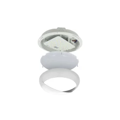 Noxion LED Plafond Pro V2 12/16/20W 2400lm - 830-840-865 CCT | 325mm - IP65 + Ögonlock Ring Vit