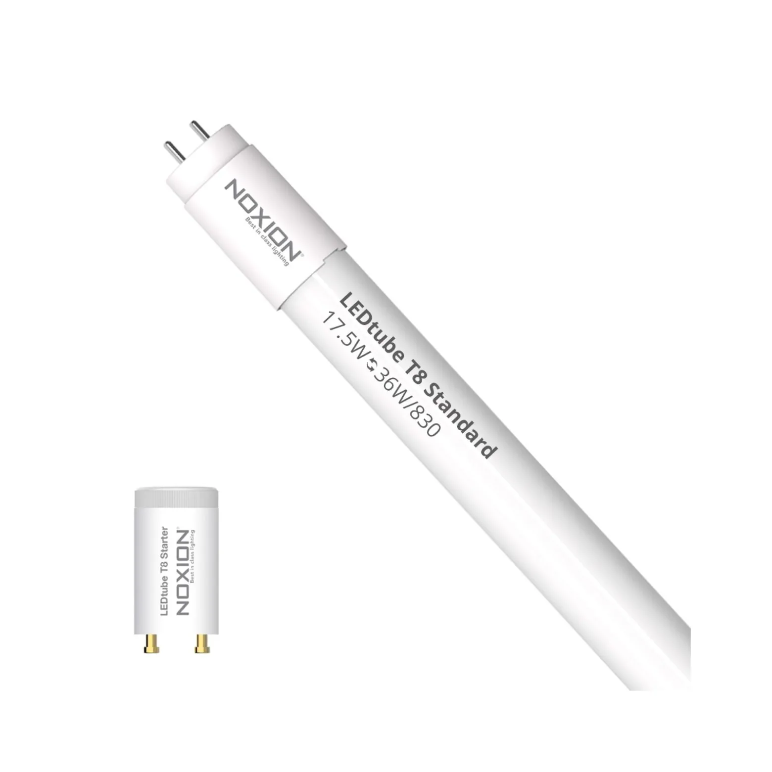 Noxion LED Rör T8 Avant (EM/Mains) Standard Output 15W 1800lm - 830 Varm Vit | 120cm - Ersättare 36W