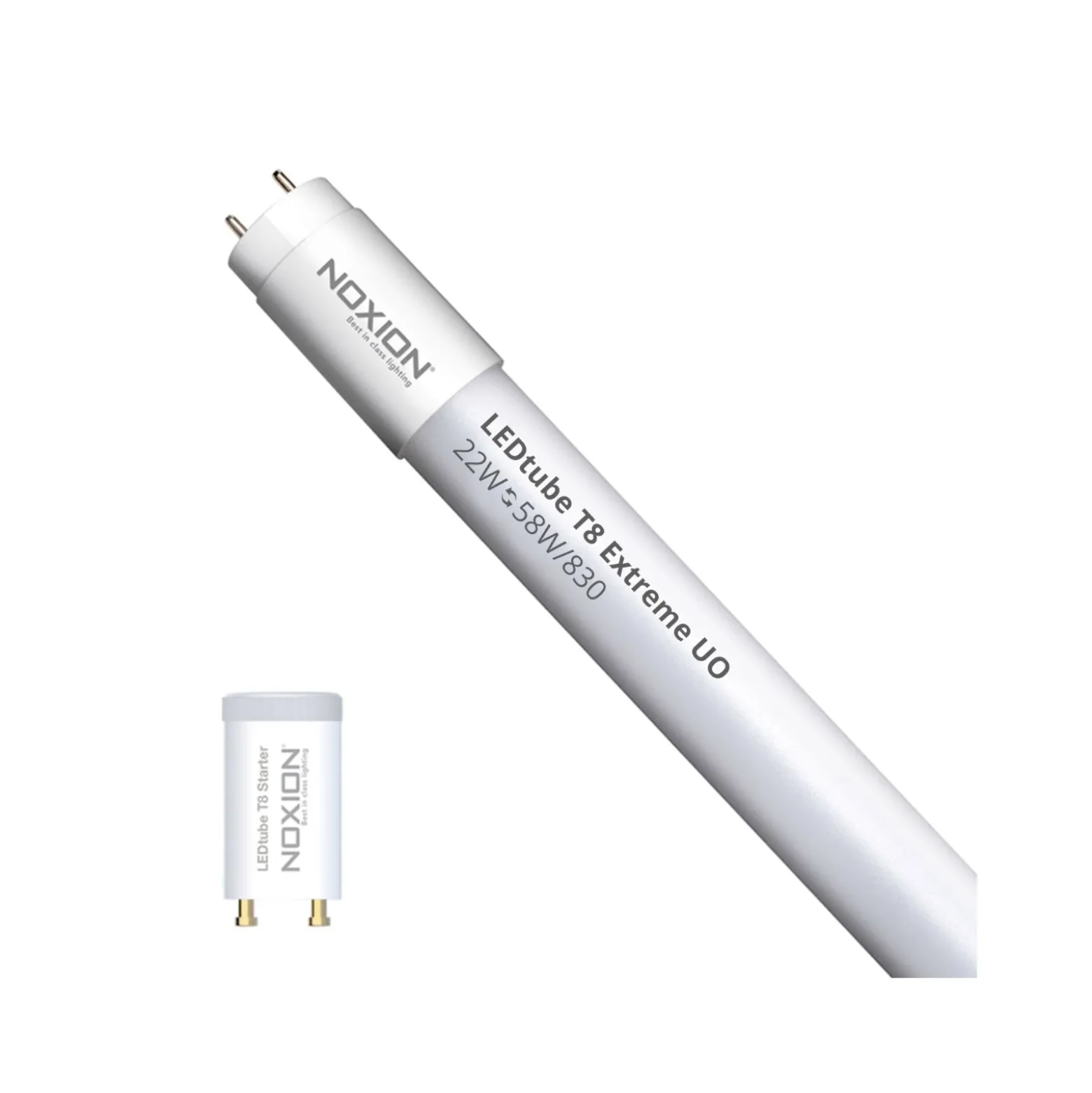 Noxion LED Rör T8 Avant Extreme (EM/Mains) Ultra Output 20.6W 3300lm - 830 Varm Vit | 150cm - Ersättare 58W
