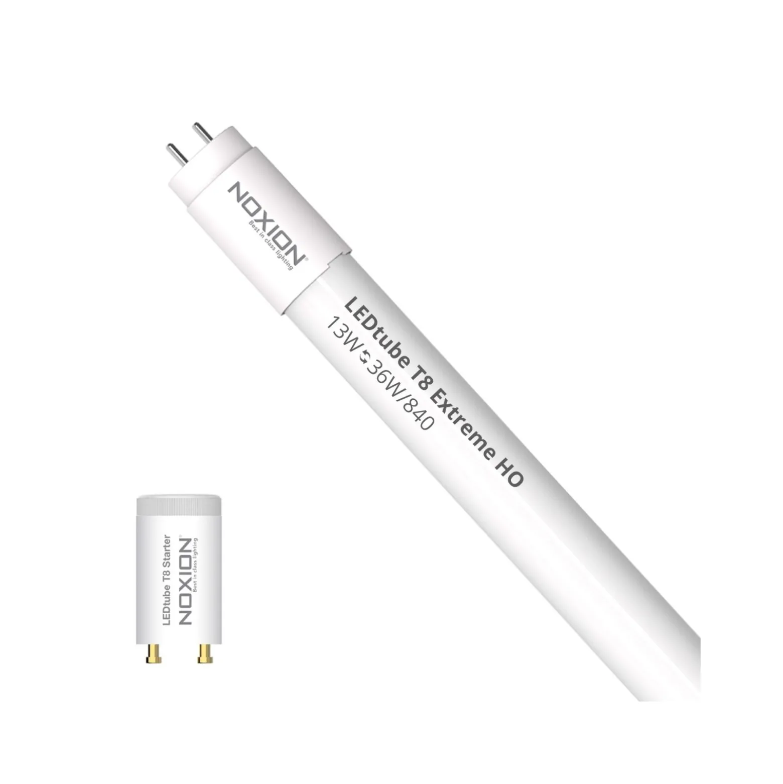 Noxion LED Rör T8 Avant Extreme (EM/Mains) High Output 13W 2100lm - 840 Kallvit | 120cm - Ersättare 36W