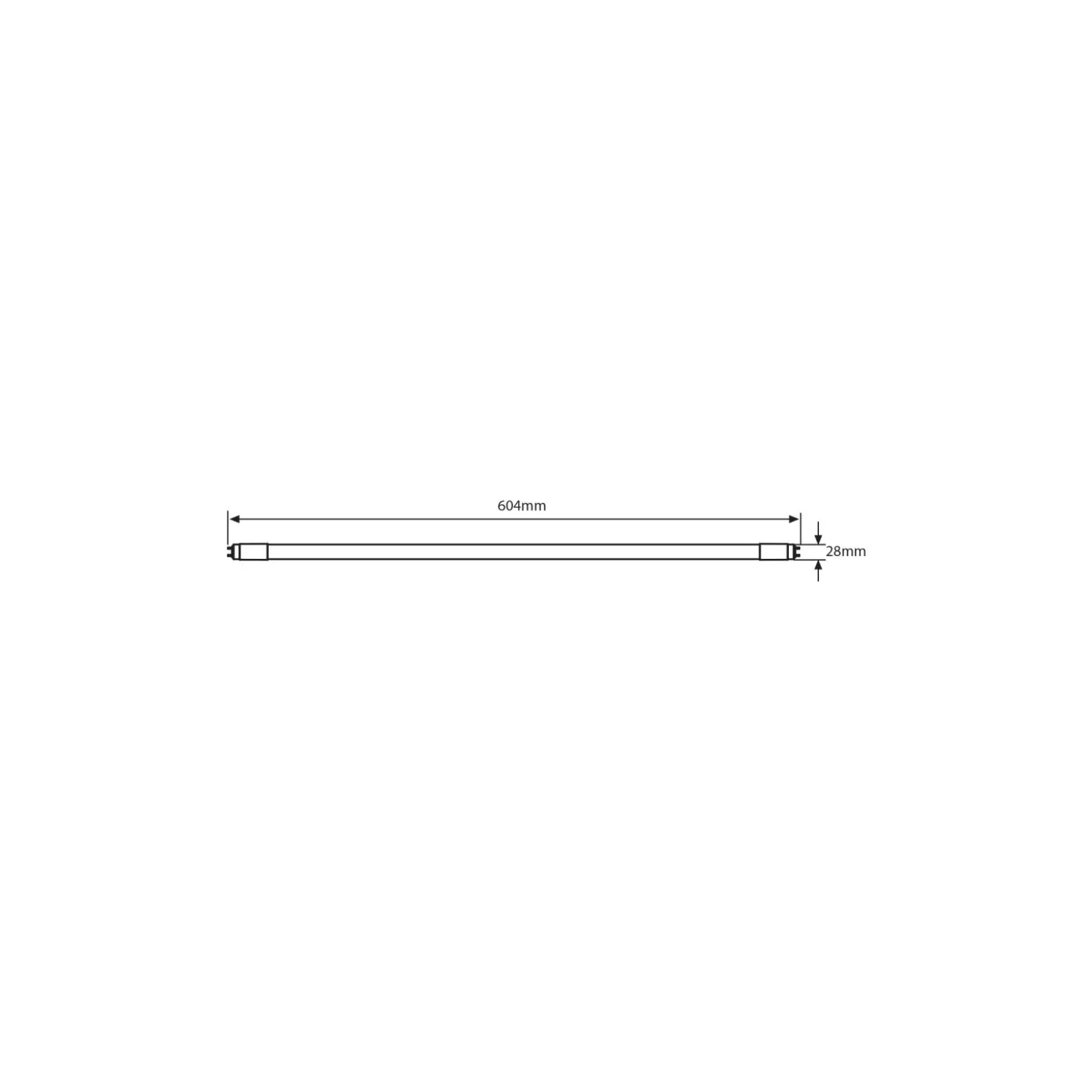 Noxion LED Rör T8 Avant Extreme (EM/Mains) Ultra Output 8.4W 1350lm - 865 Dagsljus | 60cm - Ersättare 18W